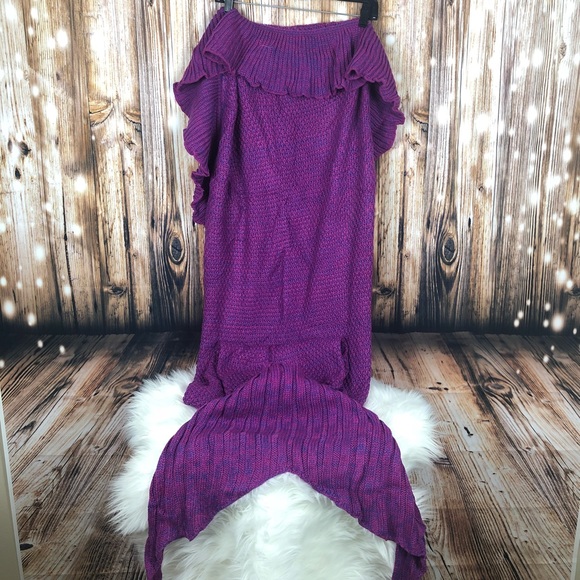 mermaid blanket Other - Mermaid tail knit blanket adult and teen